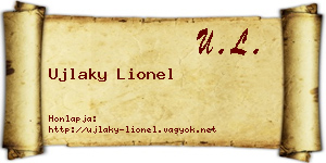 Ujlaky Lionel névjegykártya
